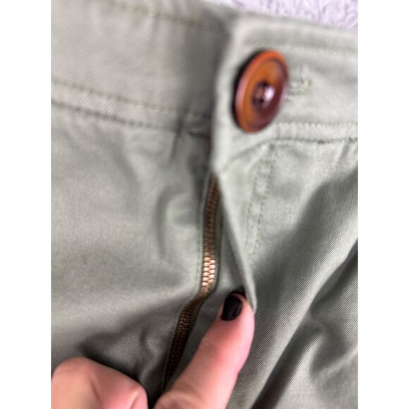 Anthropologie Meadow Rue Patchwork A-Line Skirt Sz 4 Cotton Blend Green/Brown - Picture 5 of 16